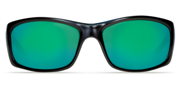 Buy Jose Costa Del Mar Polarized Sunglasses Online Fishing Glasses For Sale Costa Del Mar Jose Polarized Sunglasses Shiny Black Green Mirror Poly Front